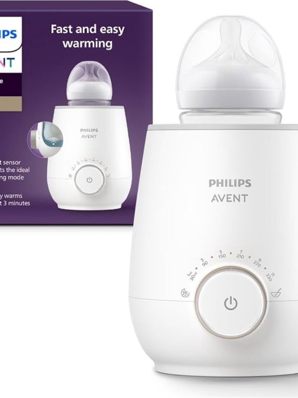 Philips Avent White Baby Bottle Warmer